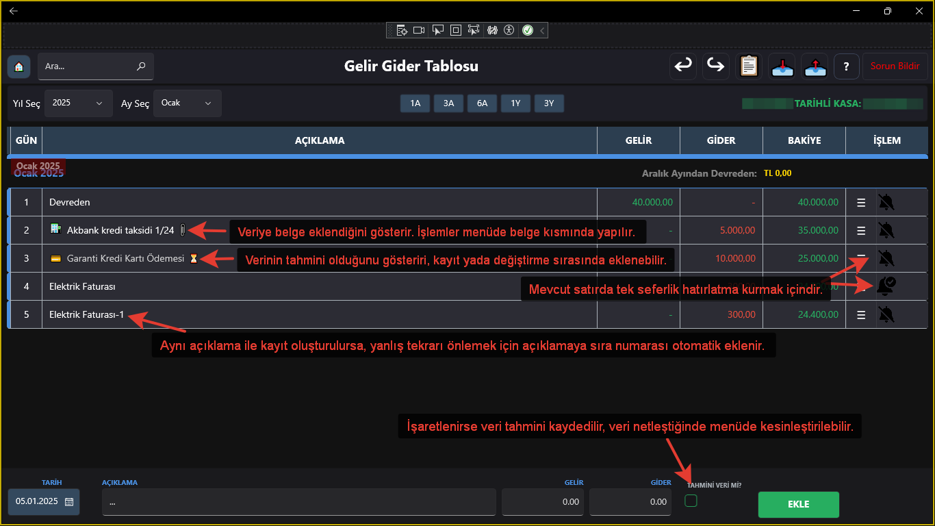 Akıllı Gelir-Gider Akışı